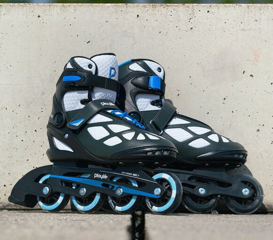 Playlife Inline skates Black 80 softboot 82A zwart maat 37