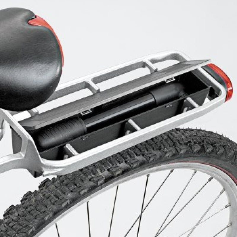 Load image into Gallery viewer, Pletscher zadelpendrager orion met opbergbox qr alu zilver
