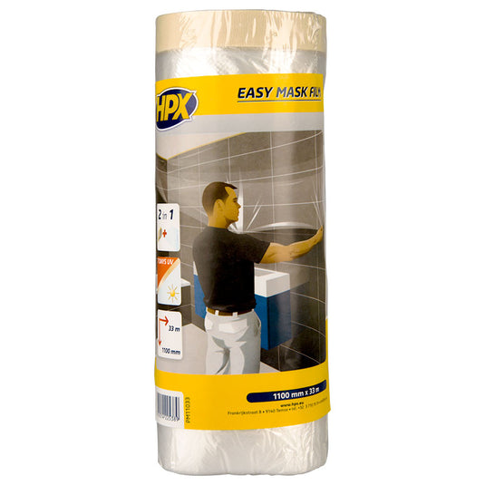Hpx easy mask film crêpepapier | 1100mm x 33m - pm11033 pm11033