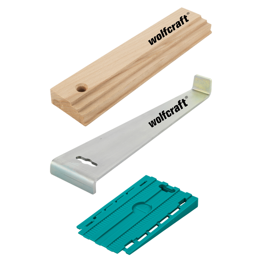 Wolfcraft gereedschapsset | voor het leggen van laminaat- en designvloeren | 1 set - 6975000