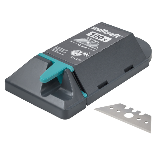 Wolfcraft professionele trapeziummessen | 0,65 x 52mm | 100 stuks - 4314000