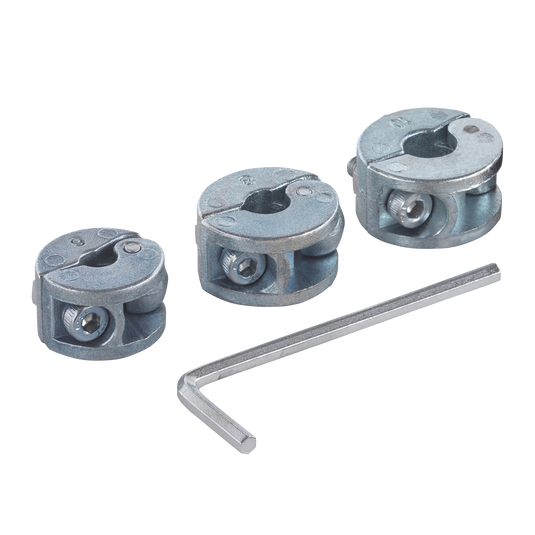 Wolfcraft dieptestops | voor boren | ø6, 8, 10mm | 3 stuks - 2755000