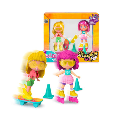 Pinypon top roller girls 11cm met deco mini tattoos