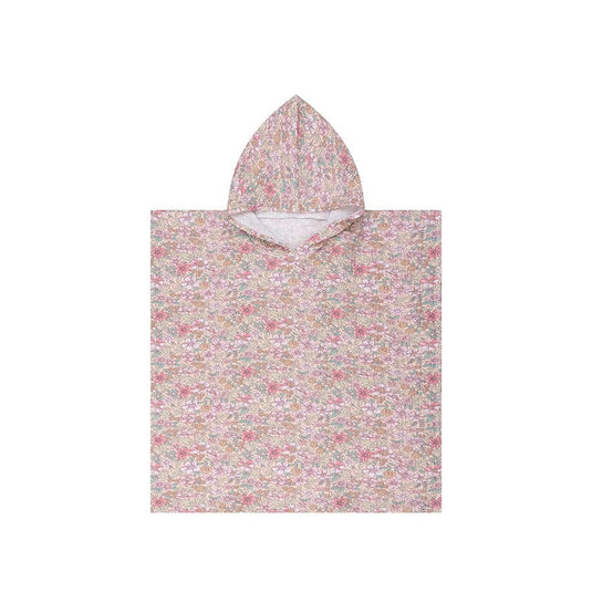 Blossom | meerkleurige hydrofiele strandponcho 50 x 50 cm