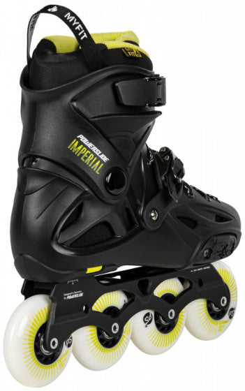Load image into Gallery viewer, Powerslide Inline skates Imperial One 88A hardboot zwart mt 45 46
