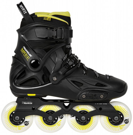 Load image into Gallery viewer, Powerslide Inline skates Imperial One 88A hardboot zwart mt 45 46
