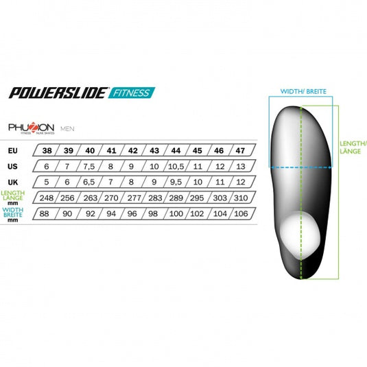 Powerslide Inlineskates Phuzion Radon 80 Trinity heren zwart maat 37