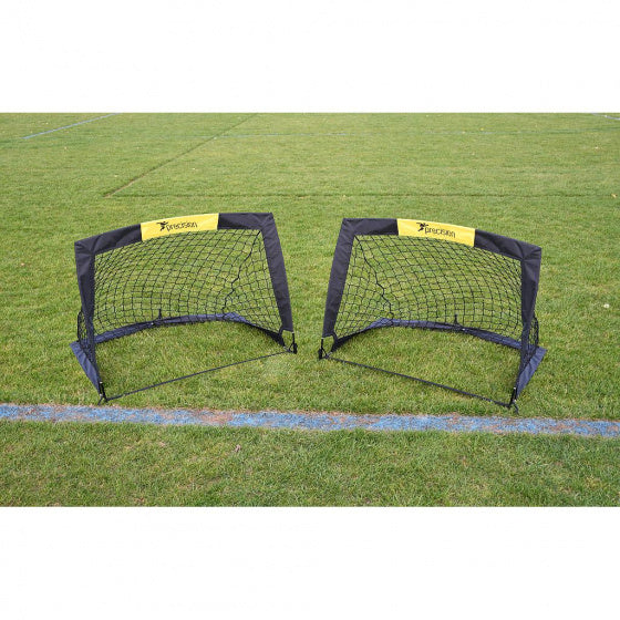 Load image into Gallery viewer, Precision training Mini-voetbaldoelen 91,4 cm polyester zwart 2 stuks
