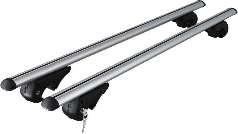 Load image into Gallery viewer, Menabo Dakdragerset aluminium 120 cm zilver
