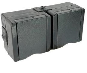 Load image into Gallery viewer, Enzo proaqa kopp swd opbouw stopcontact ra dubbel horizontaal - 4628420
