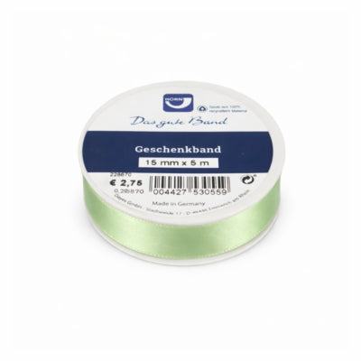 Horn cadeaulint satijn groen 5 m | 36 stuks