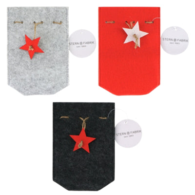 Afbeelding laden in galerijviewer, Stern fabrik geschenkverpakking kerst vilt 18 cm 3 assorti | 48 stuks
