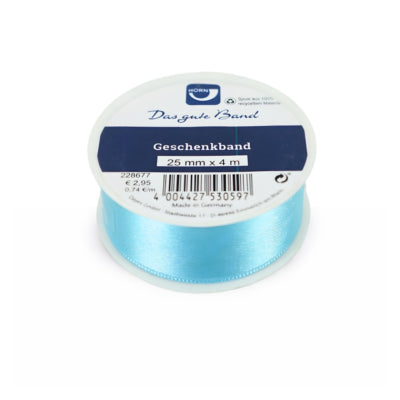 Horn cadealint satijn blauw 4 m | 48 stuks