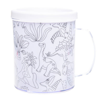 Load image into Gallery viewer, Duckiez kleur je eigen beker dinos 250 ml | 36 stuks
