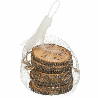 Out of the blue kersthanger hout 7,5 cm set van 8 | 24 stuks
