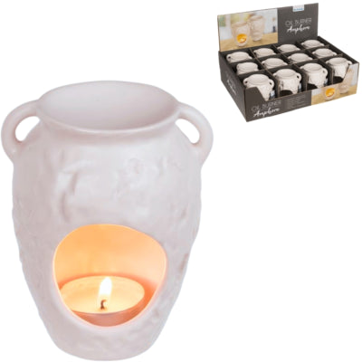 Afbeelding laden in galerijviewer, Out of the blue waxbrander kruik wit 11 cm | 12 stuks
