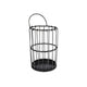 Mand jill metaal grijs 17 cm | 12 stuks