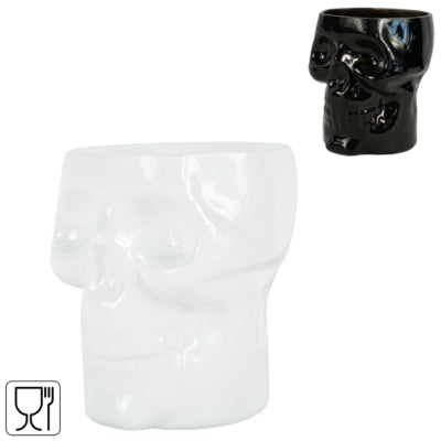 Load image into Gallery viewer, Theelichthouder doodskop 10 cm 2 assorti | 10 stuks
