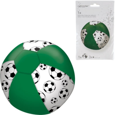 Load image into Gallery viewer, Amscan ballonhoes met 3 ballonnen voetbal groen 23 cm | 20 stuks
