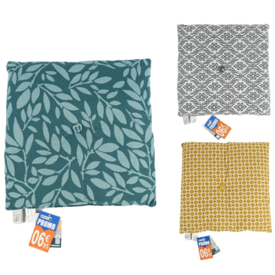 Load image into Gallery viewer, Ateliers du linge stoelkussen 40 x 40 cm 3 assorti | 12 stuks
