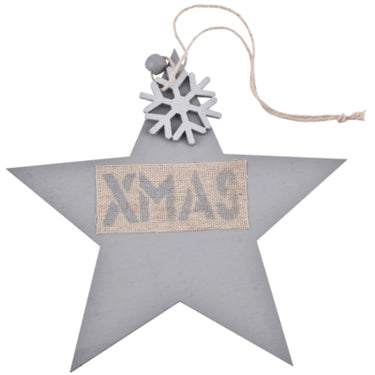 Ngk hanger kerst xmas grijs 32 cm | 24 stuks