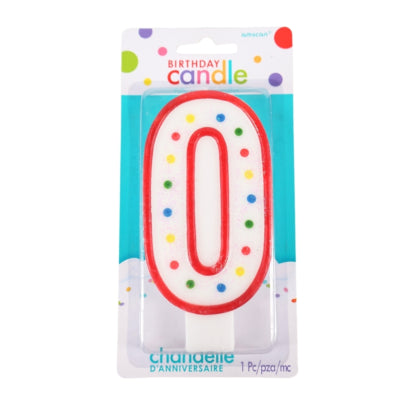 Load image into Gallery viewer, Amscan taartkaars party cijfer 0 13 cm | 24 stuks
