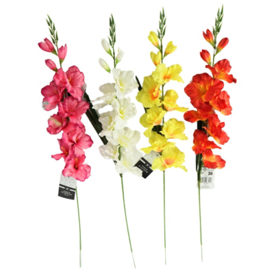 Afbeelding laden in galerijviewer, Kunstbloem gladiool 79 cm 4 assorti | 24 stuks
