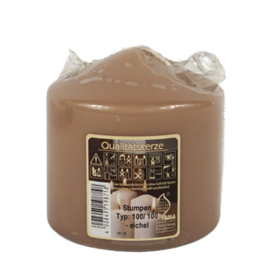 Gala stompkaars bruin 10 x 10 cm | 12 stuks