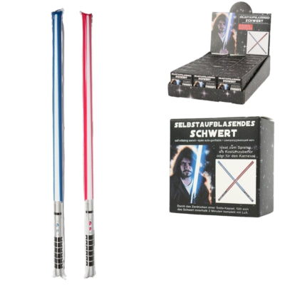 Load image into Gallery viewer, Folieballon zwaard zelfopblazend 95 cm 2 assorti | 24 stuks

