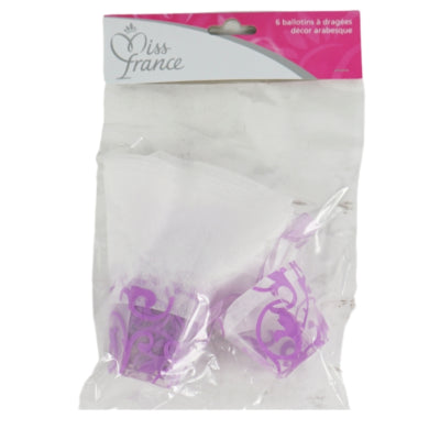 Load image into Gallery viewer, Miss france geschenkverpakking paars 5 cm set van 6 | 24 stuks
