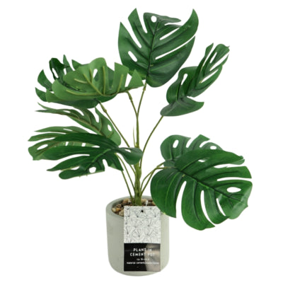 Kunstplant in cementen pot 40 cm 3 assorti | 12 stuks