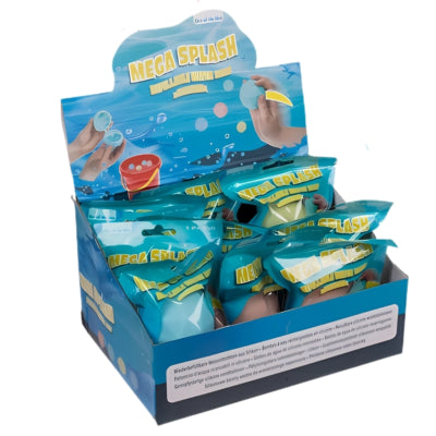 Mega splash waterballon hervulbaar 7,5 cm 3 assorti | 96 stuks