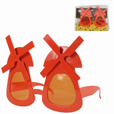 Load image into Gallery viewer, Bril molen oranje 17 cm | 12 stuks
