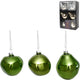Xmas by mooss xmas by moos kerstballen groen 8 cm 6 stuks | 12 stuks