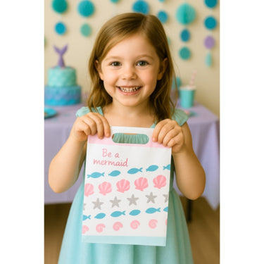 Amscan geschenktas be a mermaid 24 cm 8 stuks | 20 stuks