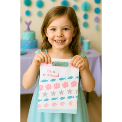 Load image into Gallery viewer, Amscan geschenktas be a mermaid 24 cm 8 stuks | 20 stuks
