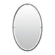 Len-fra wandspiegel salem zwart 60 cm | 2 stuks