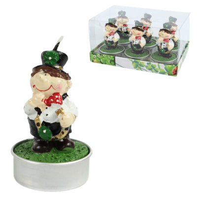 Afbeelding laden in galerijviewer, Theelichten geluksbrenger schoorsteenveger 6,5 cm set van 6 | 24 stuks
