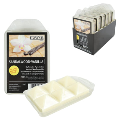 Gala waxmelts pyramide sandalwood vanille 6 stuks | 12 stuks