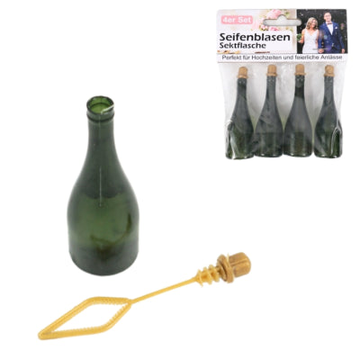 Afbeelding laden in galerijviewer, Bellenblaas champagnefles 7,7 cm 4 stuks | 24 stuks
