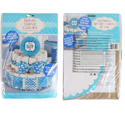 Load image into Gallery viewer, Amscan diy pakket luiertaart its a boy set van 4 | 24 stuks
