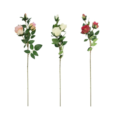 Afbeelding laden in galerijviewer, Kunstbloem rozen 82 cm 3 assorti | 24 stuks
