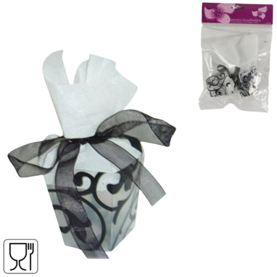 Load image into Gallery viewer, Geschenkverpakking zwart 5 cm set van 6 | 24 stuks

