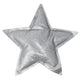 Kersthanger ster glitter metallic zilverkleurig 18 cm | 12 stuks