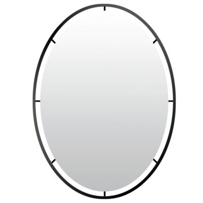 Load image into Gallery viewer, Len-fra wandspiegel salem zwart 80 cm | 2 stuks
