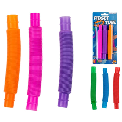Afbeelding laden in galerijviewer, Out of the blue fidget pop tube 13 cm 2 assorti set van 3 | 24 stuks
