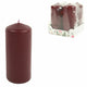 Gala profissimo stompkaarsen bordeauxrood 4,8 x 11 cm 4 stuks | 7 stuks