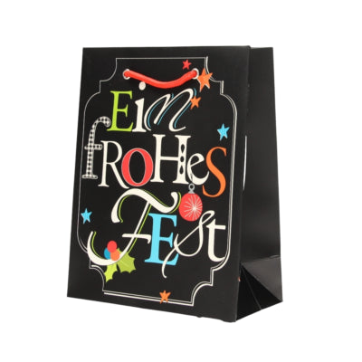 Geschenktas ein frohes fest 20,5 x 11 x 25,5 cm | 20 stuks