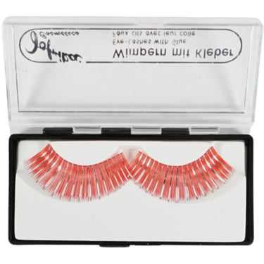 Jofrika cosmetics kunstwimpers oranje zilver 9,5 cm b-keus | 60 stuks