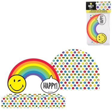 Amscan uitnodigingskaarten met envelop smiley 16 cm 8 stuks | 36 stuks